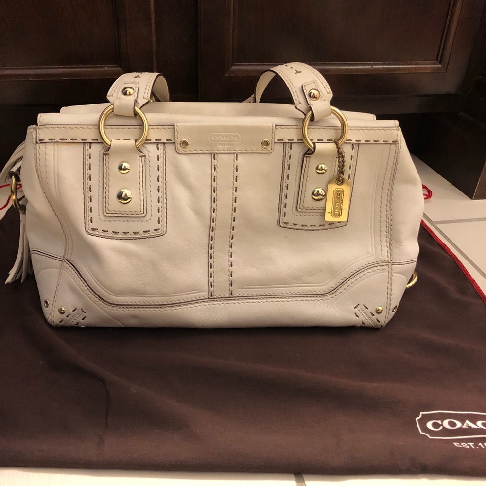 White Coach shoulder bag